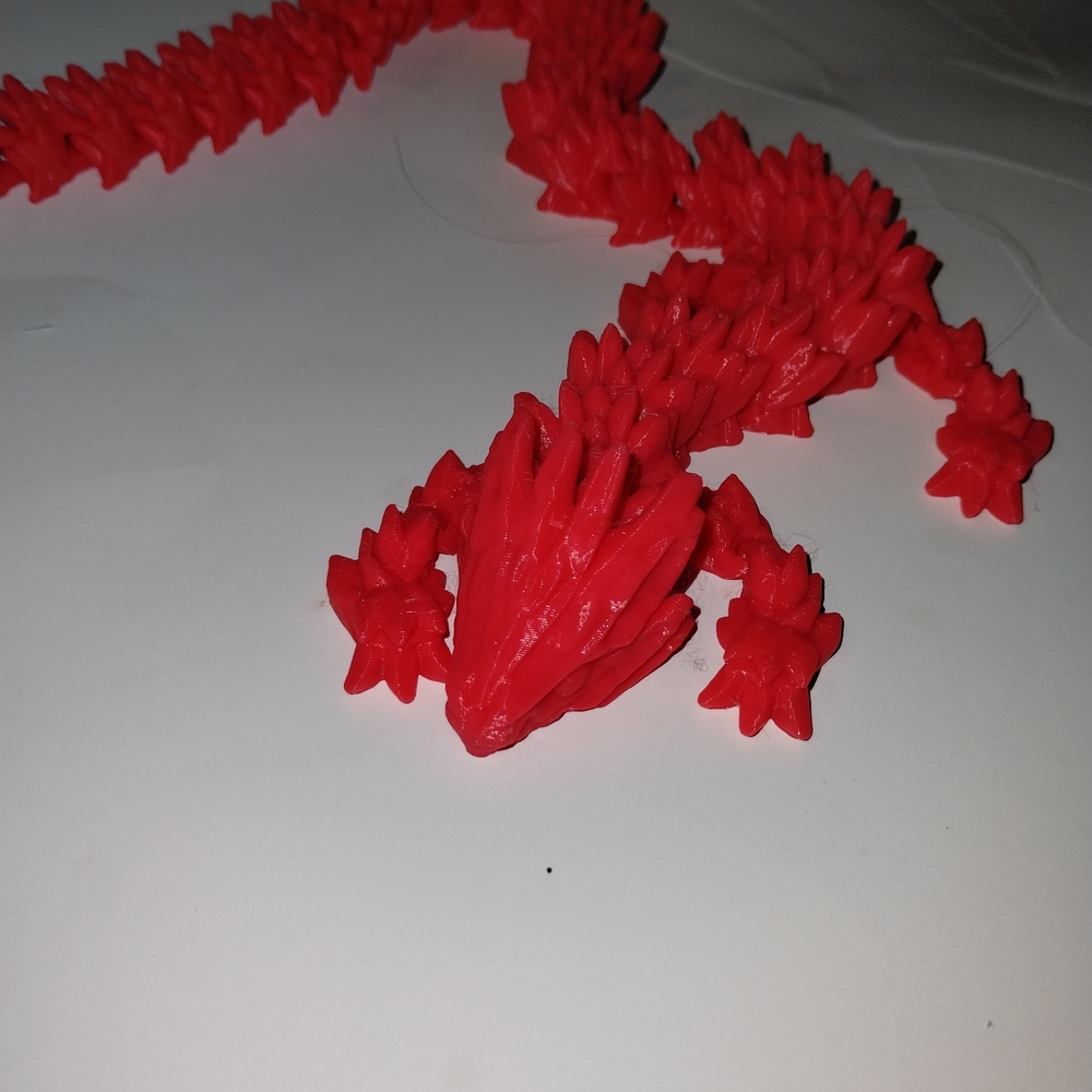 Red Spiky Lizard Action Figure